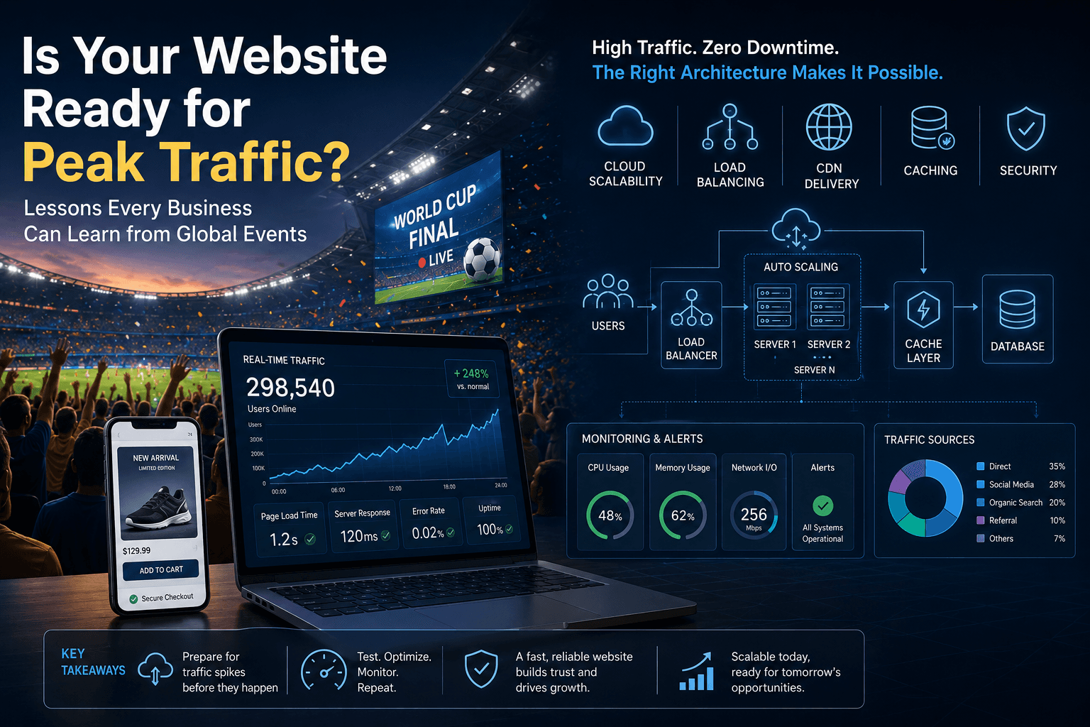 Cover image for: Is Your Website Ready for Peak Traffic? Lessons Every Business Can Learn from Global Events