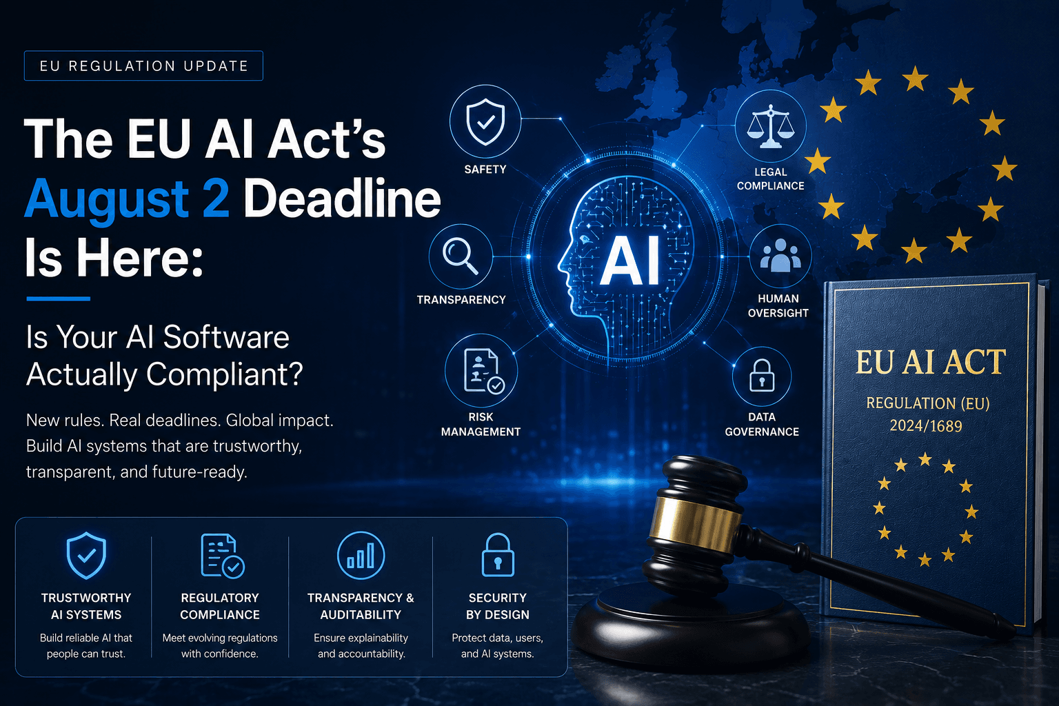 Cover image for: The EU AI Act's August 2 Deadline Is Here: Is Your AI Software Actually Compliant?